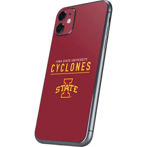 Iowa State University Athletic Text iPhone 11 Skin